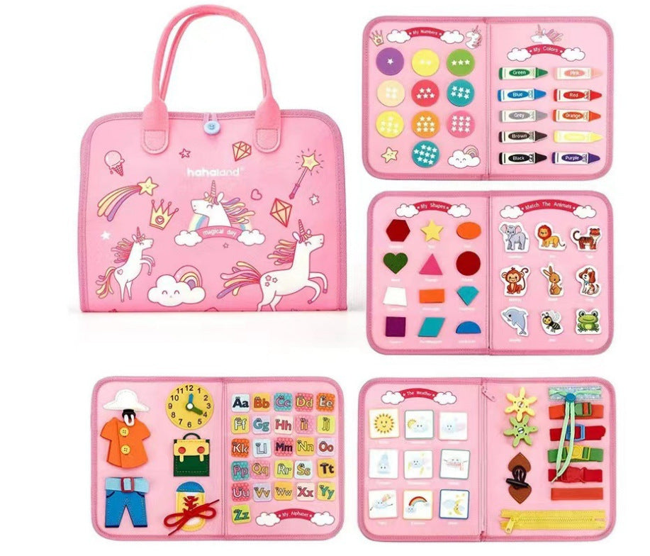 Pink Busy Board Felt Activity Pack