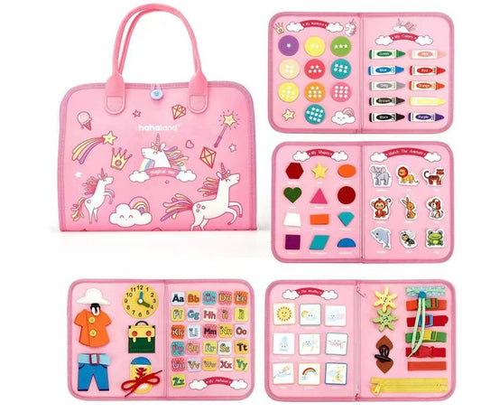 Pink Busy Board Felt Activity Pack