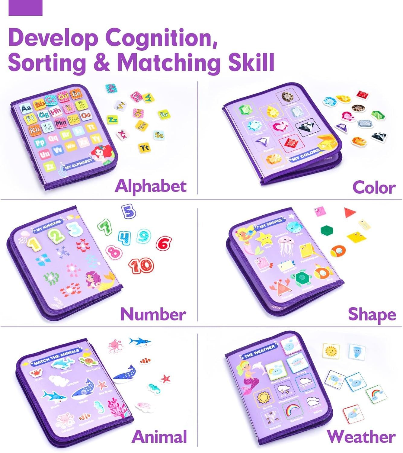 Pink Busy Board Felt Activity Pack