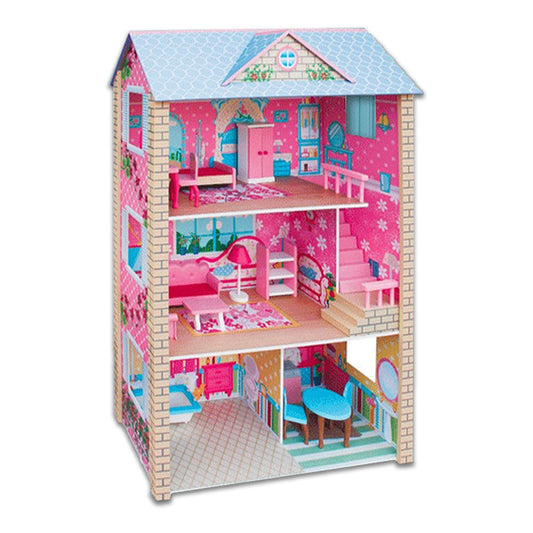 Doll house 3 level with furniture
