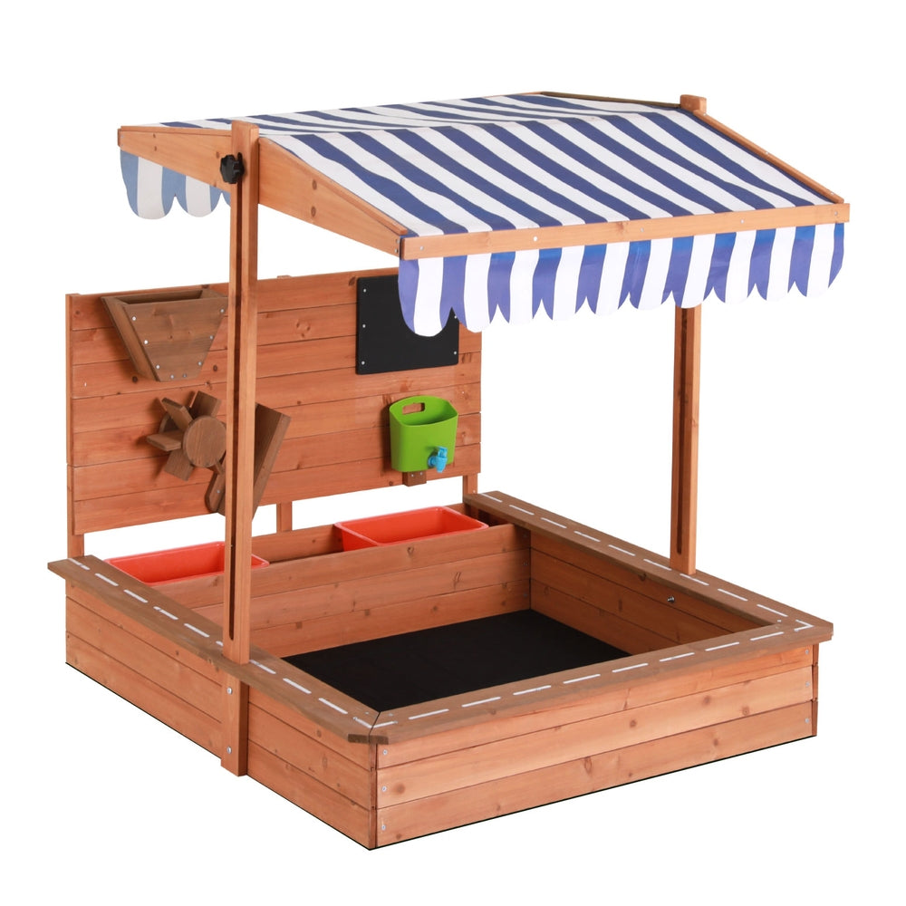 Keezi Kids Sandpit Playset with Canopy