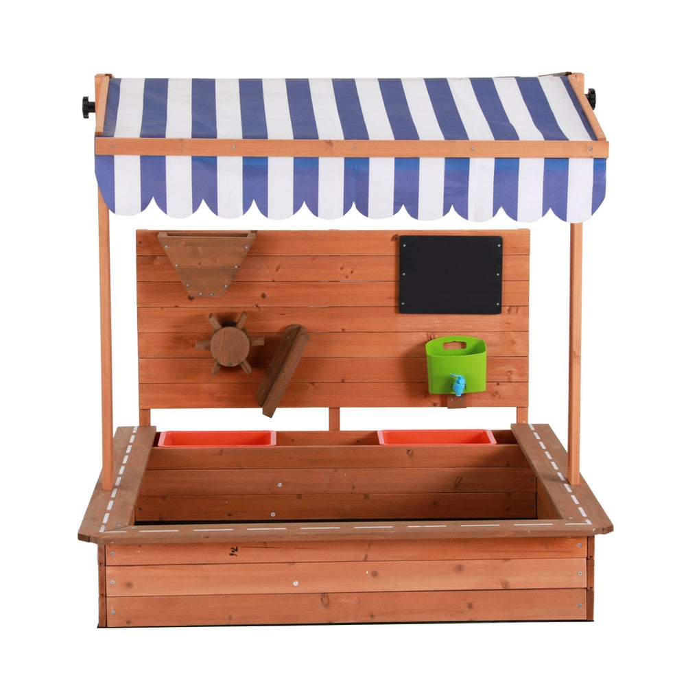 Keezi Kids Sandpit Playset with Canopy