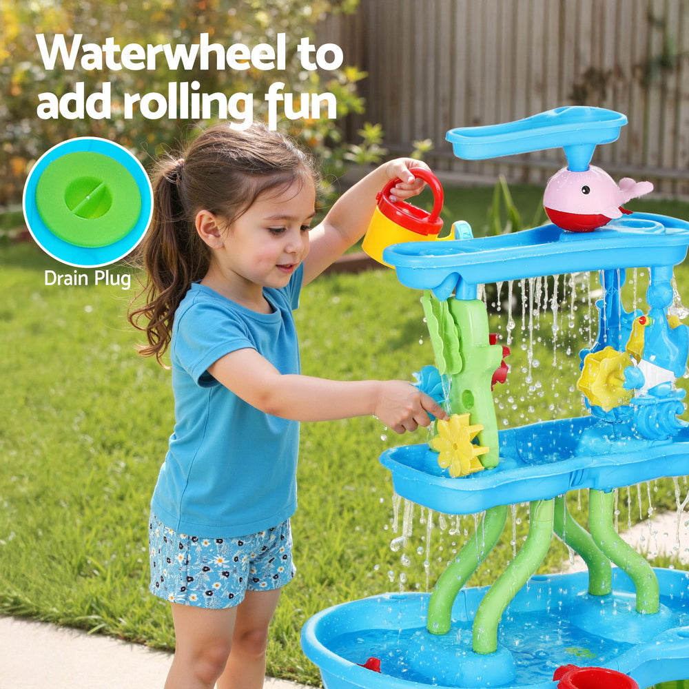 Keezi Kids waterfall water and sand play set