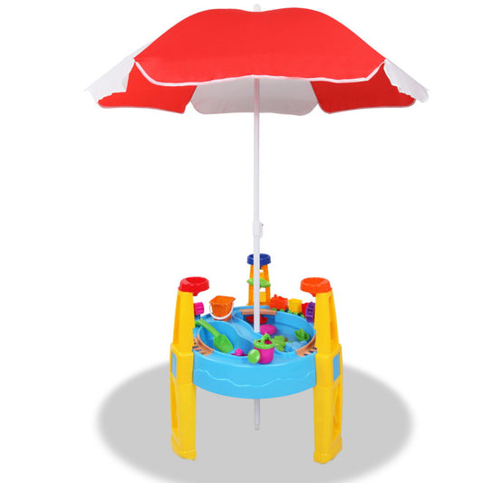 Keezi Kids Sand and Water Playset with Umbrella